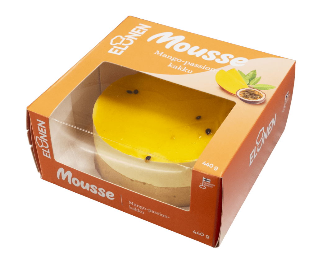 Elonen Mango-passion Moussekakku