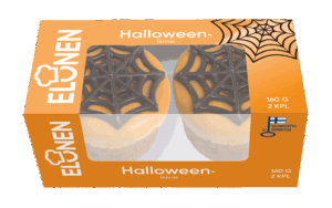 Elonen Halloween Leivos - Appelsiininmakuinen leivos suklaaseitillä ja vaniljatäytteellä.