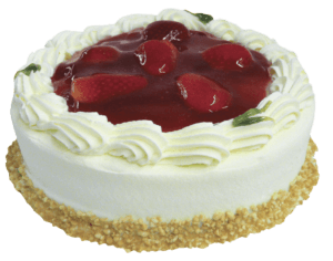 Mansikka kermakakku.