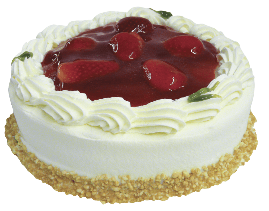 Mansikka kermakakku.