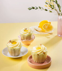 Elonen Yuzu-sitruuna Cupcakes.