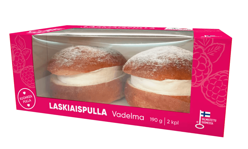 Elonen Laskiaispulla Vadelma