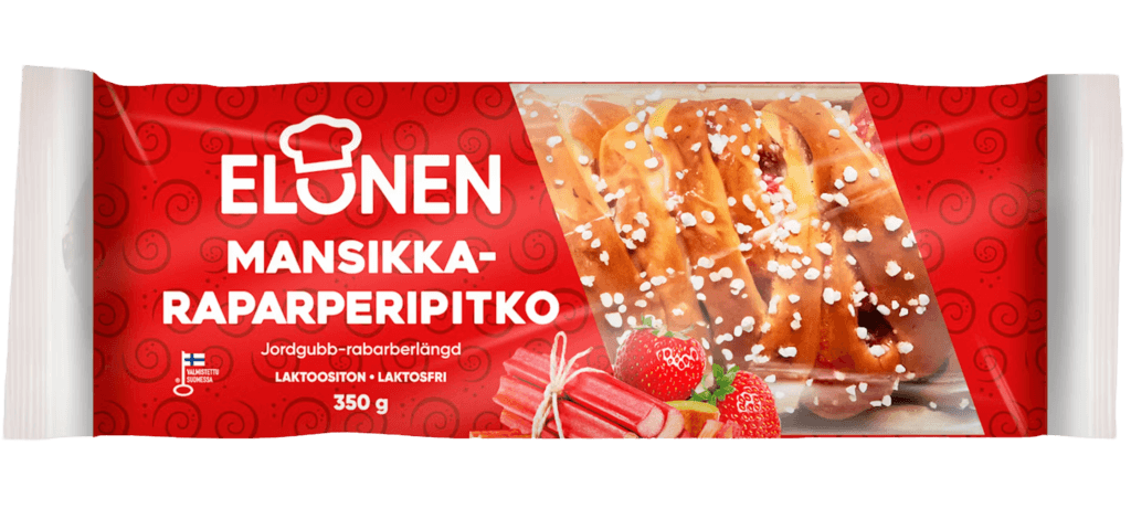 Elonen Mansikka-raparperipitko