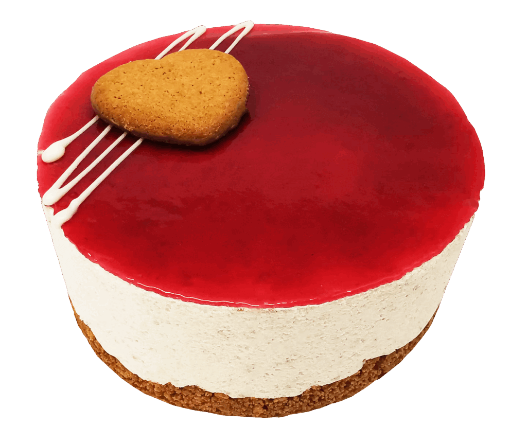 Elonen Pipari-juustokakku - Piparimuripohjalla piparkakkumoussea ja mustaherukka täytettä. Päällä suklaapipari.