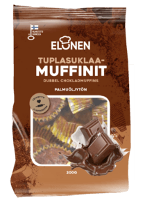Elonen Tuplasuklaamuffinit.