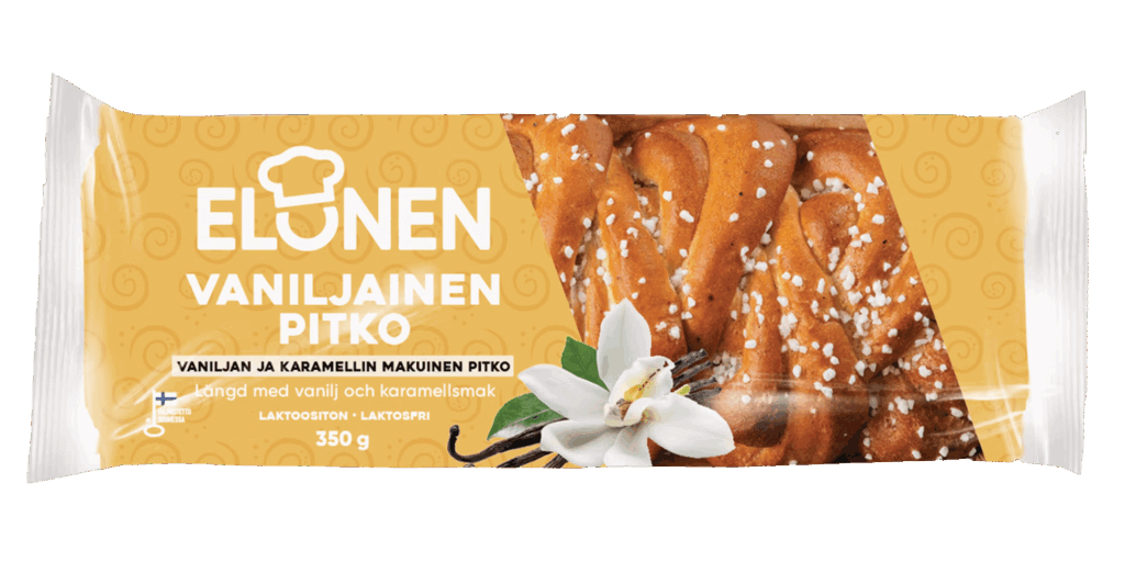 Elonen Vaniljainenpitko - vaniljanmakuinen pehmeä pullapitko.