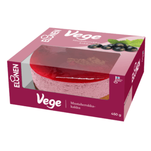 Vegaaninen Mustaherukkakakku.